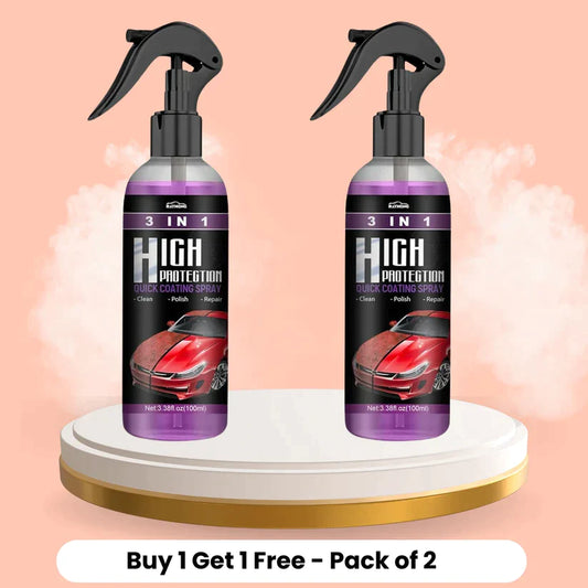 3 in 1 High Protection Quick Car Ceramic Coating Spray - Car Wax Polish Spray [Buy 1 Get 1 FREE]